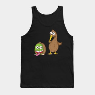 Rotate kiwivogel and kiwifruit Tank Top